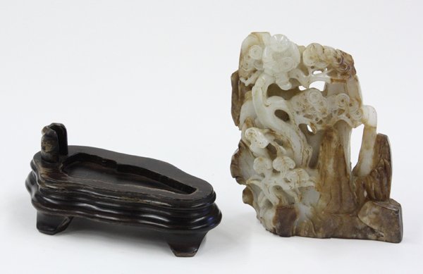 Chinese White Jade Treasure Boulder - 5