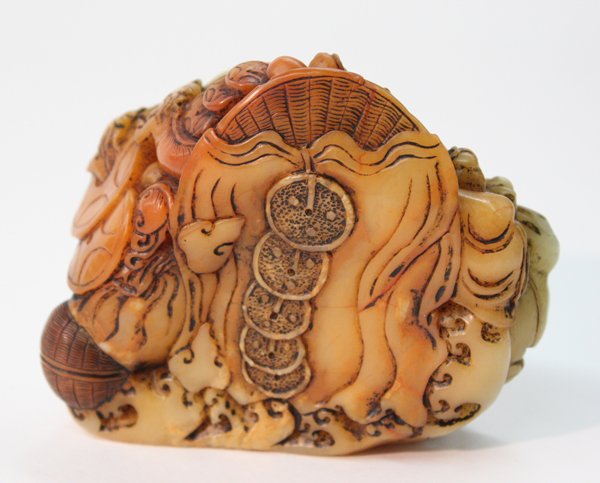 Chinese Shoushan Stone Fu-lion/Luohan - 4