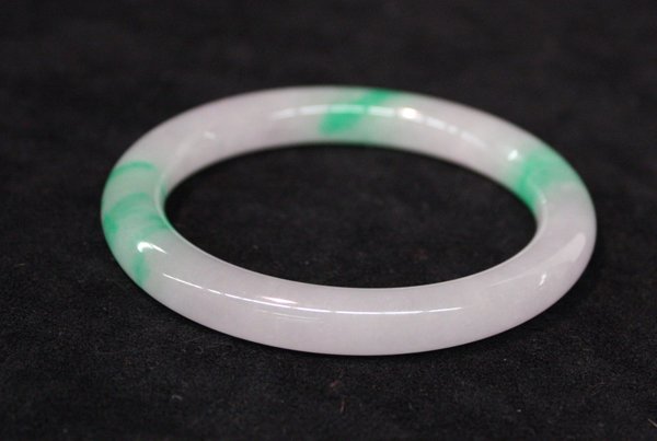 Chinese Jadeite Bangle Bracelet - 2