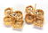 Pair of diamond, 18k yellow gold earrings - 2
