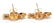 Pair of diamond, 18k yellow gold earrings - 3