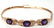 Amethyst, diamond, 14k yellow gold bracelet - 2