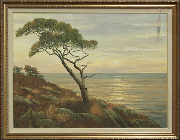Painting, Coastal Landscape, Rambert