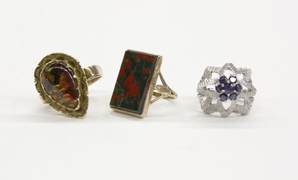 rings in 10k/14k yellow, white gold
