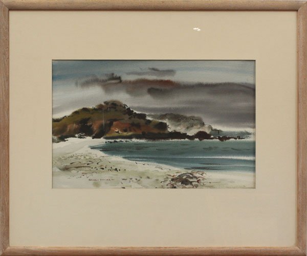 watercolor, Seascape, Marshall Potter