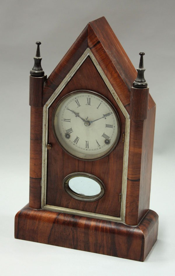 Rosewood chiming steeple clock Gilbert