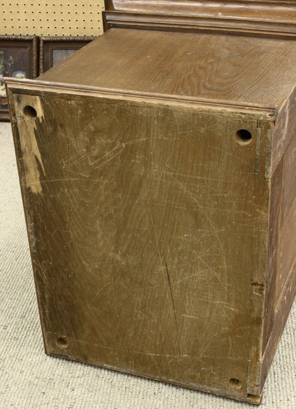 Spanish Revival oak vice cabinet - 5