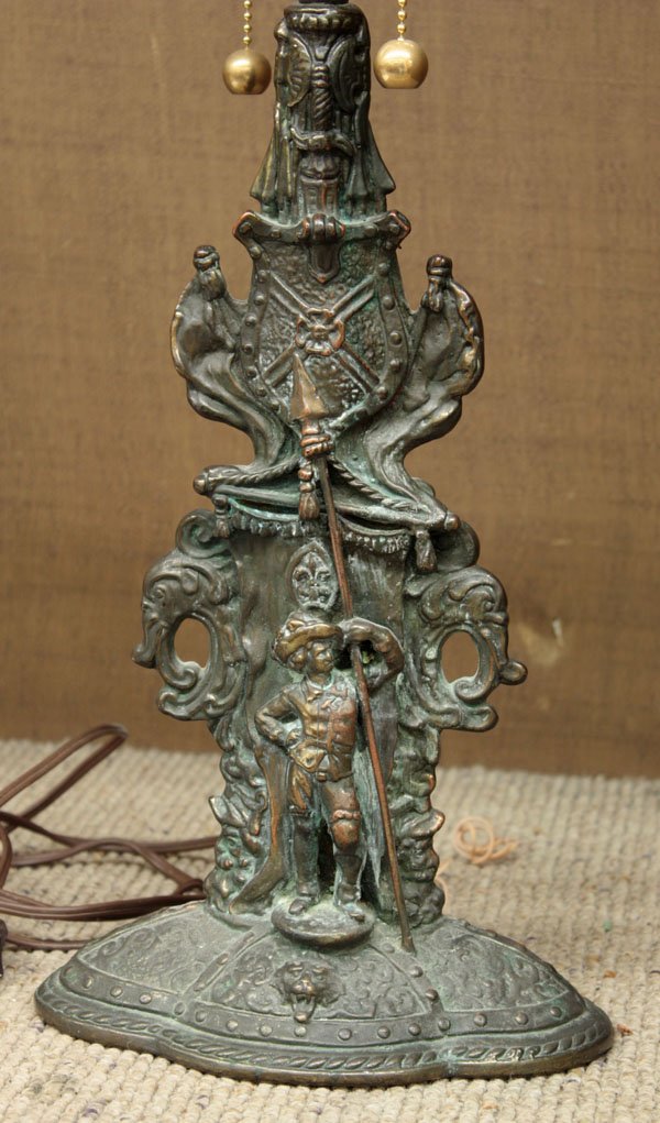 Bronze clad figural table lamp - 3
