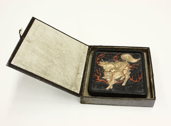 Chinese decorated square ink stick - 3