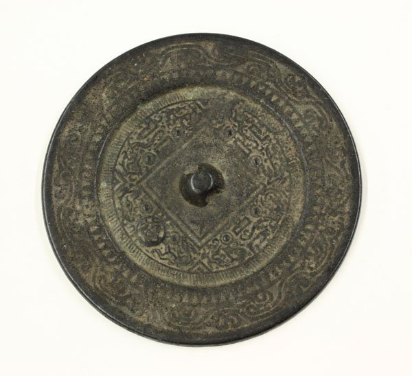 Chinese Cast Bronze Hand Mirrors - 2