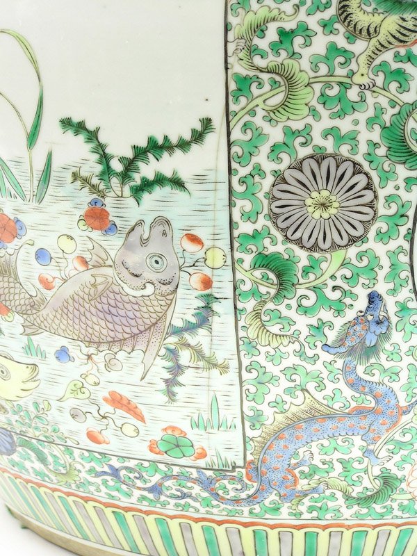 Chinese Enameled Porcelain Fish Basin - 5