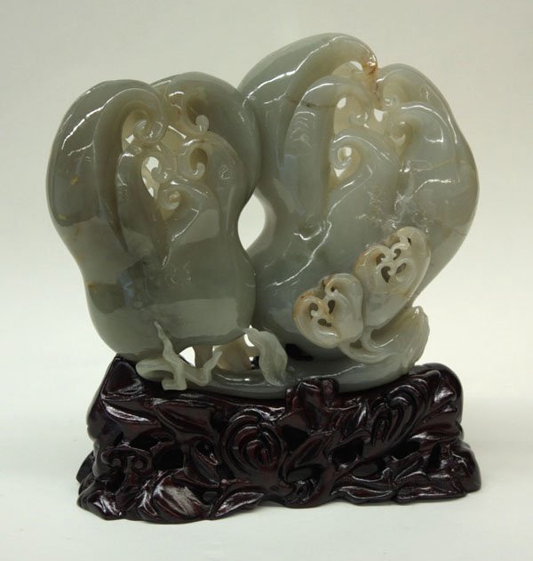 Chinese Nephrite Buddha-Hand Citron Vase