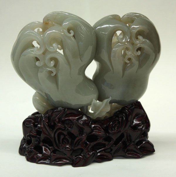 Chinese Nephrite Buddha-Hand Citron Vase - 2