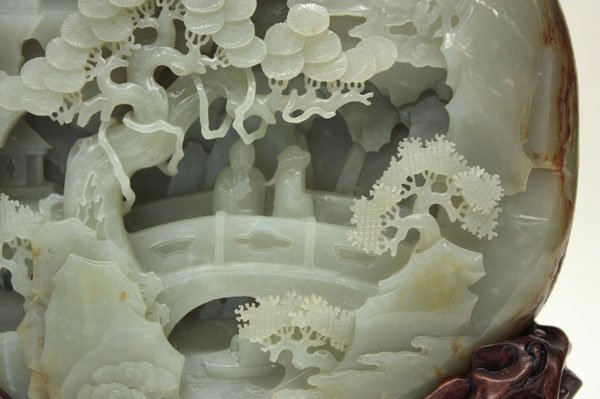 Chinese Large Carved Nephrite Boulder - 2
