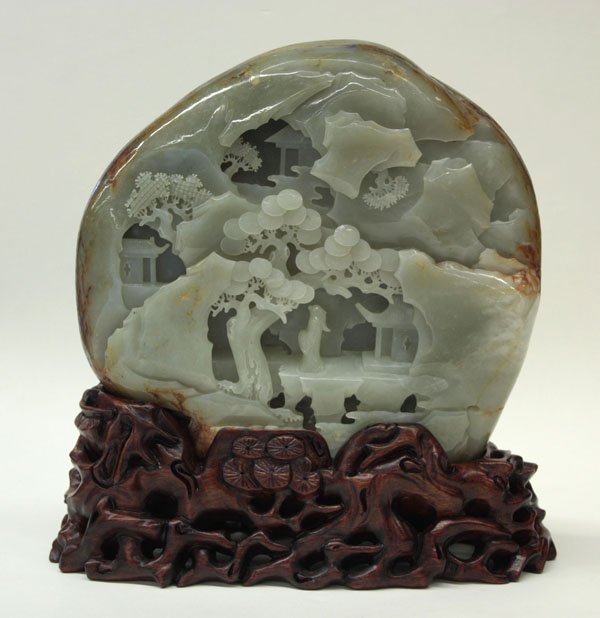 Chinese Large Carved Nephrite Boulder - 3