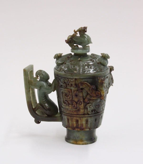 Chinese Archaistic Nephrite Vessel