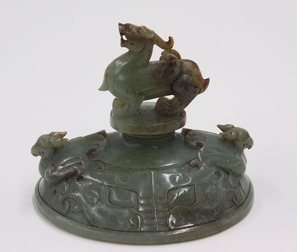 Chinese Archaistic Nephrite Vessel - 5