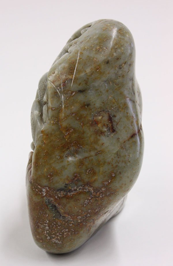 Chinese Carved Nephrite Boulder, Fish - 6