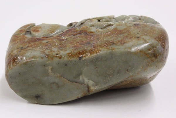 Chinese Carved Nephrite Boulder, Fish - 7