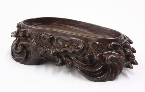 Chinese Carved Nephrite Boulder, Fish - 8