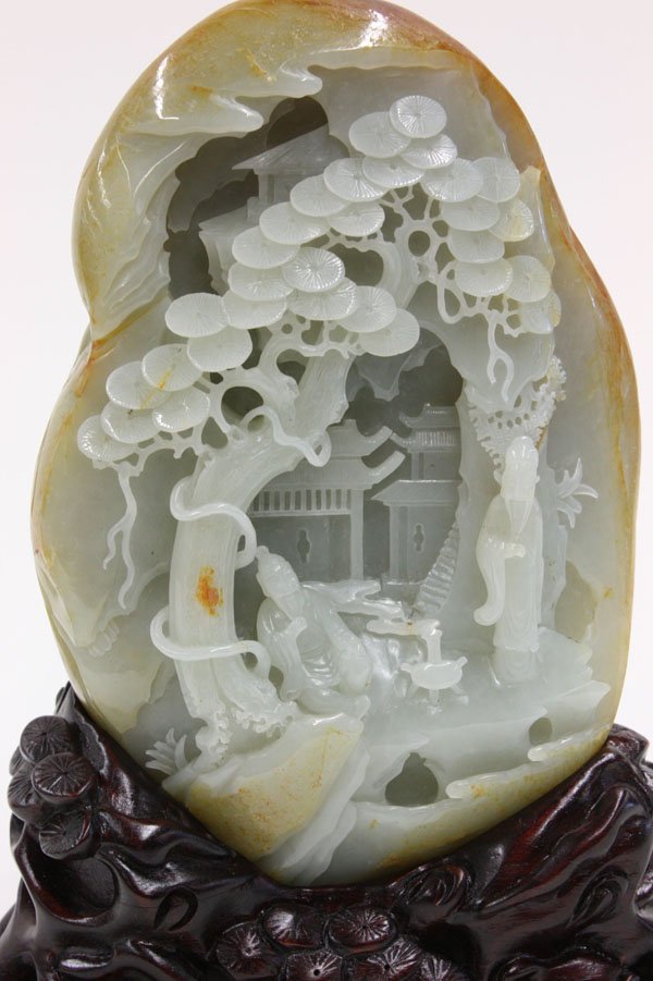 Chinese Green Jade Boulder, Landscape - 5