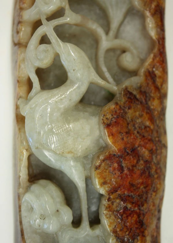 Chinese Nephrite Pebble, Herons - 3
