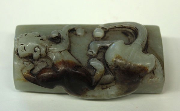 Chinese Nephrite Ram/Chilong Bead - 4
