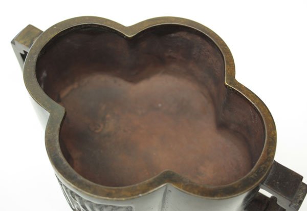 Chinese small bronze censer - 3