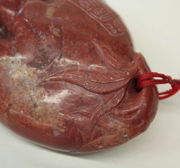 Chinese Vermilion Stone Buddha Hand - 3