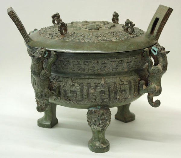 Chinese archaistic bronze censer