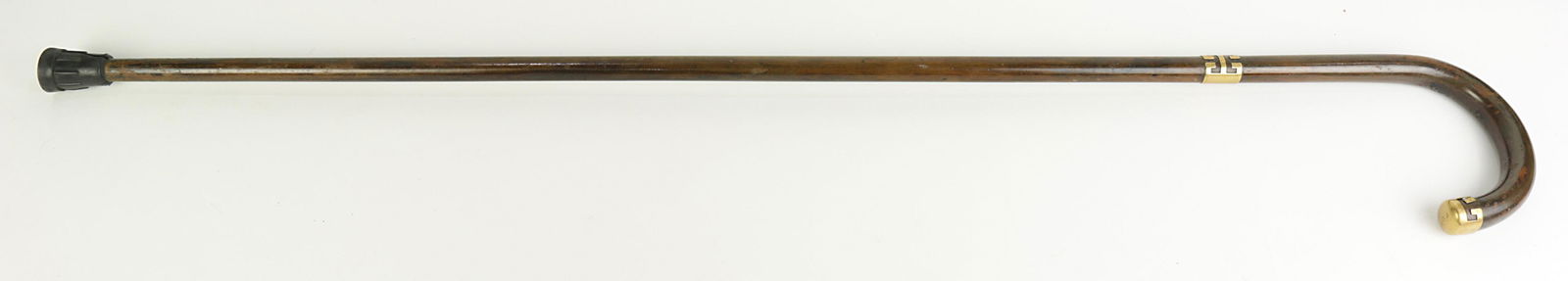 A Tiffany & Co. 18k gold mounted walking stick (1 of 3)