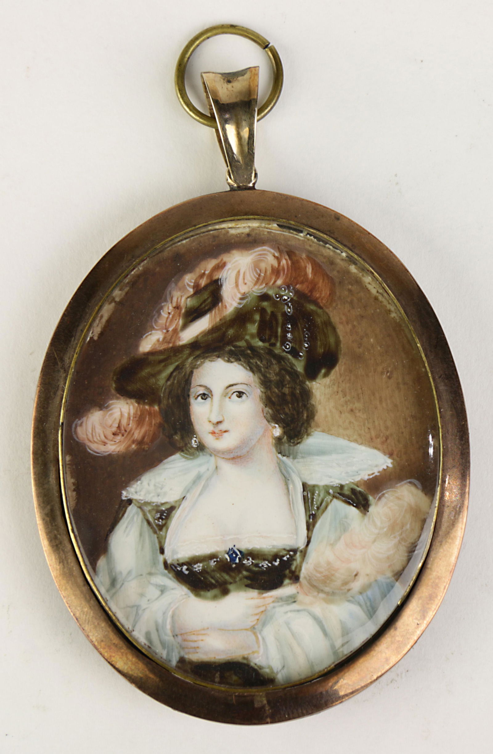 A Continental Renaissance style miniature portrait of (1 of 2)