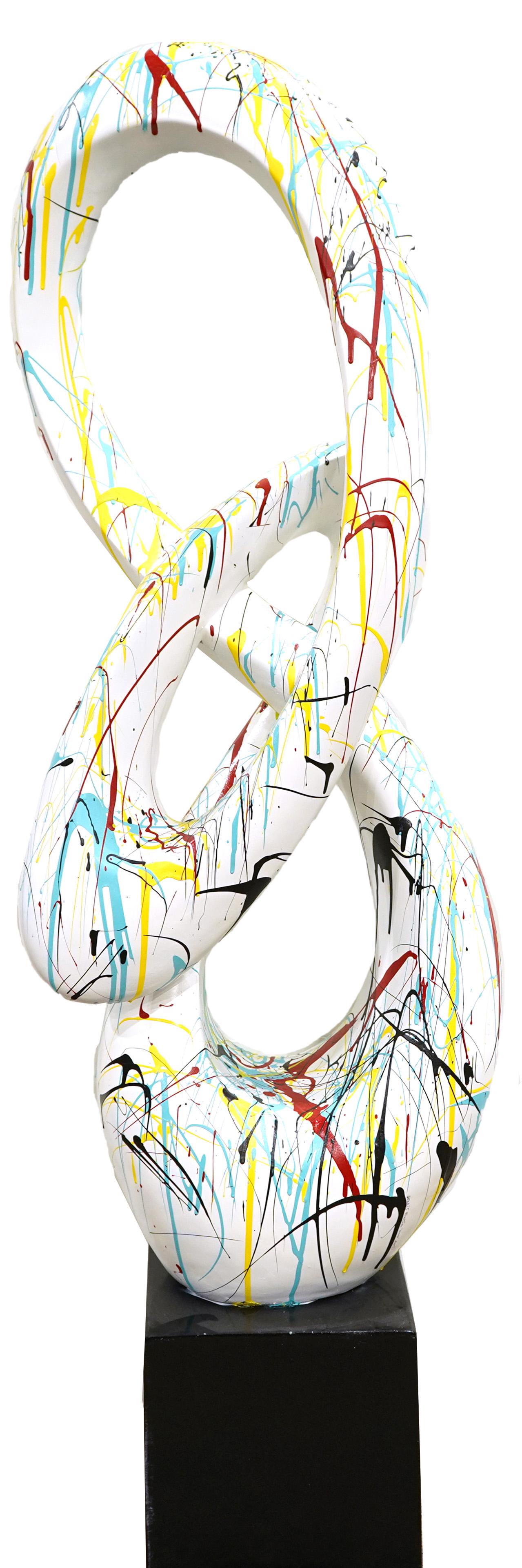 Sculpture, Dennis Pearson: Dennis Pearson (American, b. 1939), "Loop," 2001, acrylic on paper mache sculpture, signed, titled, and dated lower right, overall (with base): 49"h x 16"w x 11"d