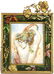 A framed French Art Nouveau portrait miniature of nude