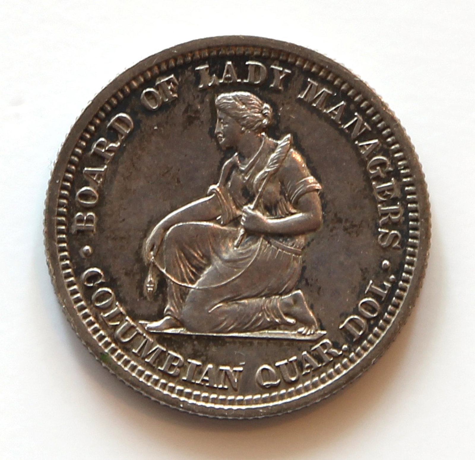 US 1893 commemorative Queen Isabella 25 cent coin: US 1893 commemorative Queen Isabella 25 cent coin