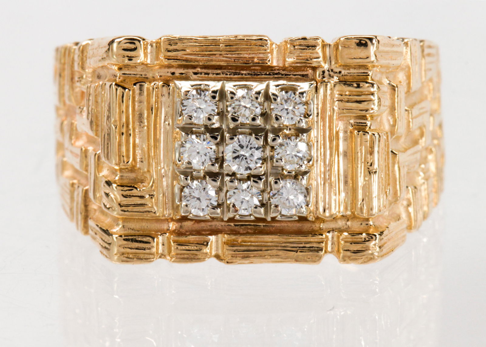 Diamond, 14k yellow gold ring (1 of 5)