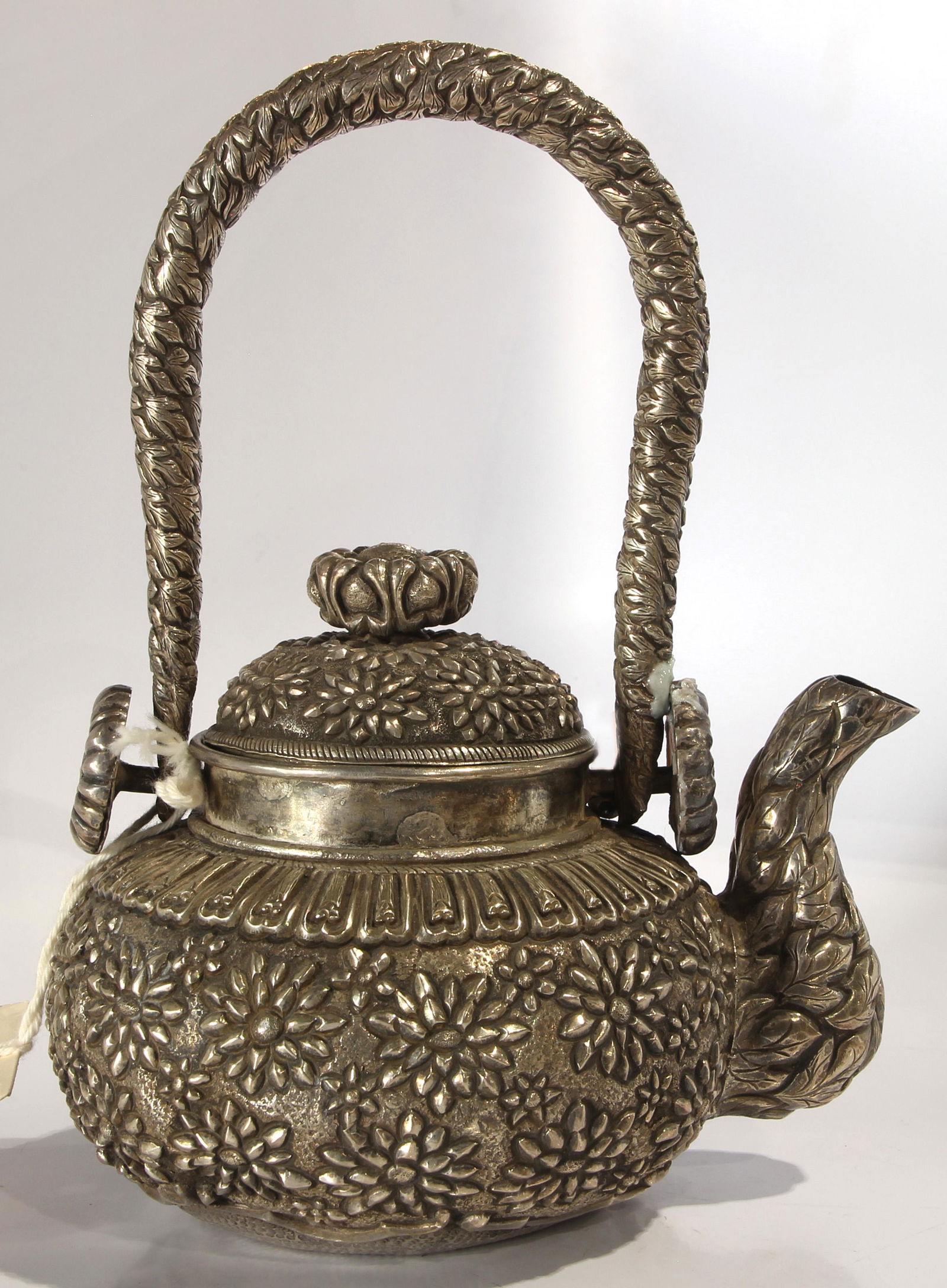 Chinese silver teapot (1 of 4)