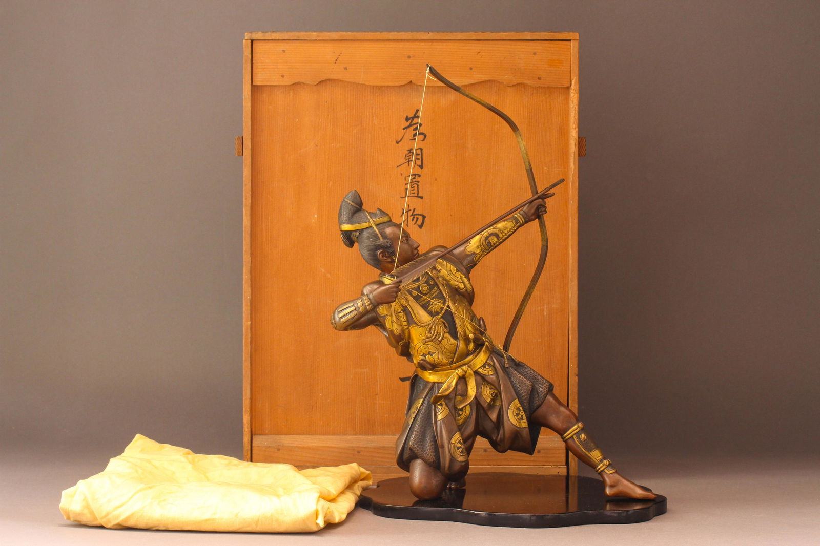 A Japanese Gilt Bronze Model of A Warrior (1 of 12)