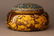 A Japanese Gilt Bronze Chrysanthemum Maki-e Lidded Jar - 6