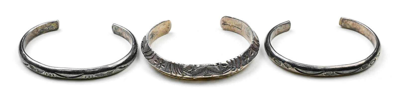 (Lot of 3) Native American sterling silver, silver (1 of 1)