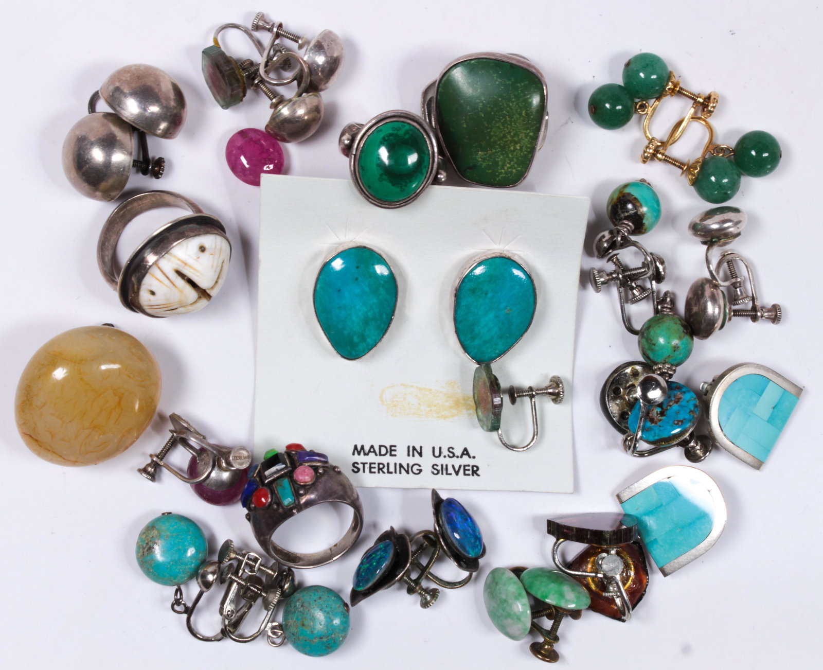 Collection of multi-stone, sterling silver, metal (1 of 1)