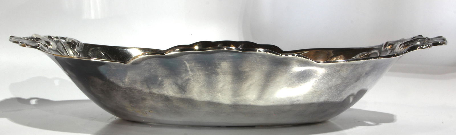 Christofle plated bowl cast with poppies in the Art: Christofle plated bowl cast with poppies in the Art Nouveau taste #5, 14"d