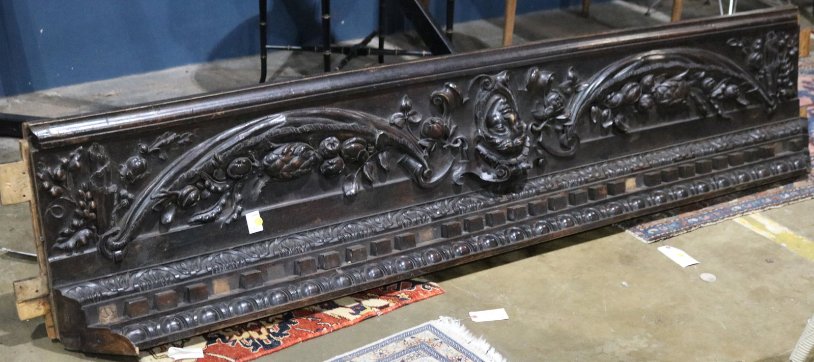 A large furniture element or mantle in the Renaissance: A large furniture element or mantle in the Renaissance taste circa 1860,