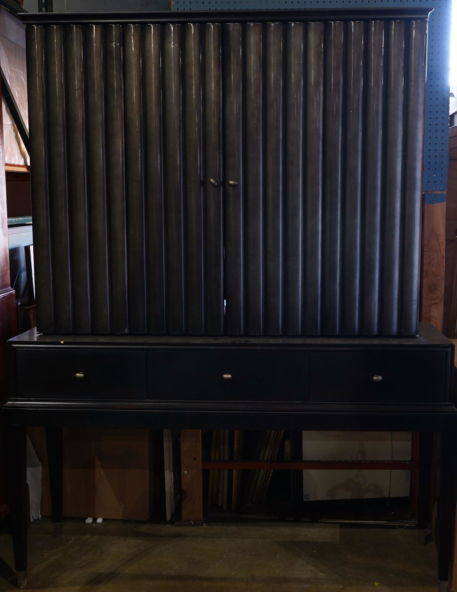 A Swaim custom ebonized audio video cabinet in the Art (1 of 1)