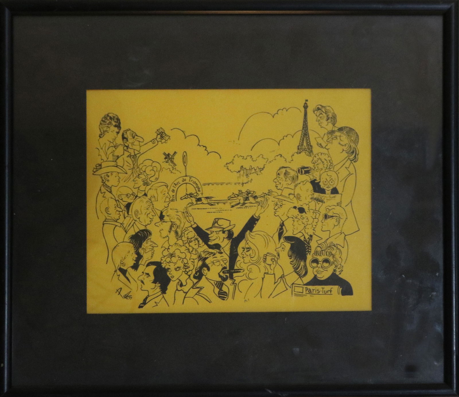 Print, Paris Turf Cartoon (1 of 1)