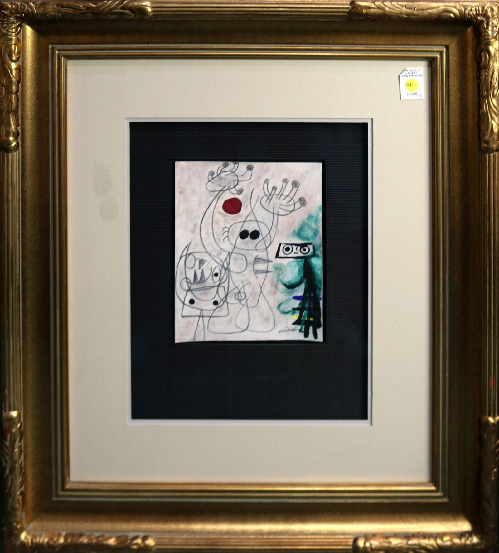 Work on paper, Manner of Joan Miro (1 of 1)