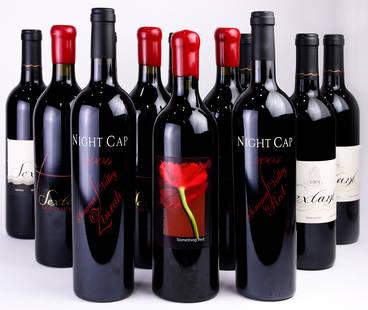 (lot of 12) A mostly Sextant Wines Paso Robles wine: (lot of 12) A mostly Sextant Wines Paso Robles wine group, consisting of (6) Sextant 2005 Zinfandel, Parmelee-Hill Sonoma 2004 and 2006 Night Cap, (3) Sextant 2005 Night Watch, and a Daspit Family