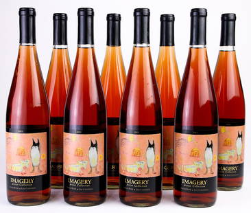 (lot of 8) Imagery Estate Winery Artist Collection 2005: (lot of 8) Imagery Estate Winery Artist Collection 2005 Syrah Rose Los Carneros, Sonoma Valley, each 750ml