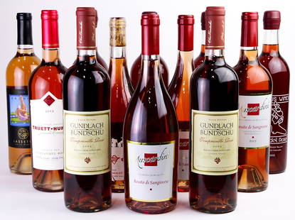 (lot of 12) A California Rose wine group: (lot of 12) A California Rose wine group, consisting of (4) Orpheus Wines 2013 Zinfandel Rose Russian River Valley Bacigalupi Vineyards, Muscardini Rosato di Sangiovese 2015 Alpicella Vineyards