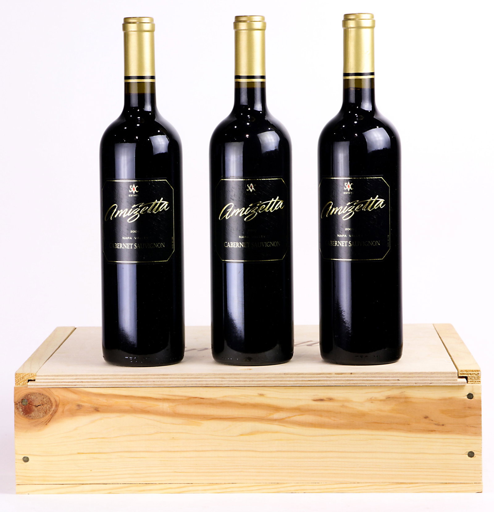 (lot of 5) A California wine group: (lot of 5) A California wine group, consisting of (3) Anizetta 2005 Cabernet Sauvignon Napa Valley, and (2) Ledson Harmony Collection 2005 Russian River Valley Pinot Noir signed by Dwight Clark and St